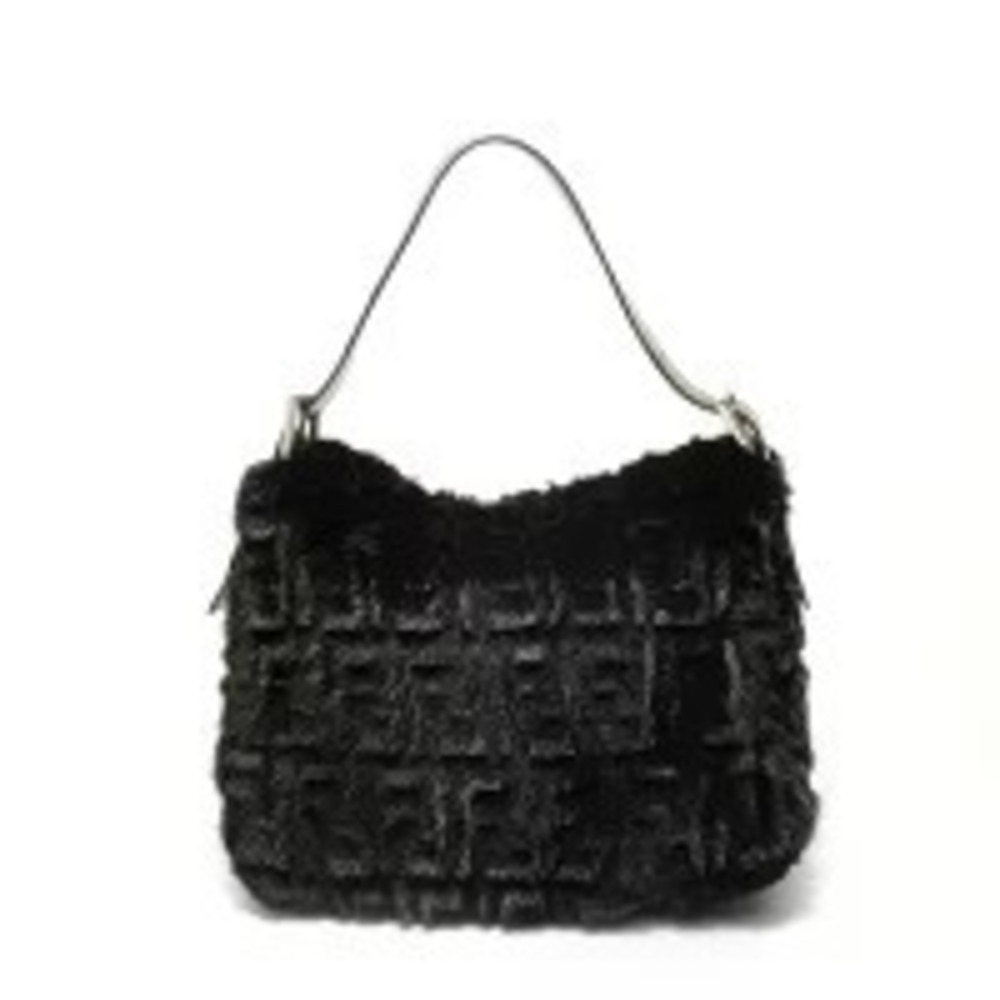 Fendi Furmanma Bucket Hobo Bag Black